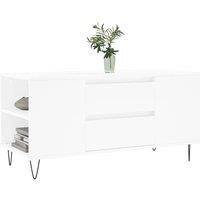 Berkfield Home Modern Coffee Table White 102x44.5x50 cm Engineered Wood