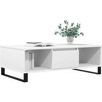 Berkfield Home Decorative Coffee Table White 104x60x35 cm Engineered Wood | Size: 104 x 60 x 35 cm