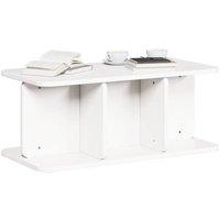 Berkfield Home Modern Coffee Table White Solid pine wood