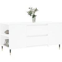 Berkfield Home Modern Coffee Table White 102x44.5x50 cm Engineered Wood