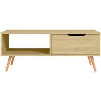 Berkfield Home Elegant Coffee Table Sonoma Oak 100x49.5x43 cm Engineered Wood in Light Brown