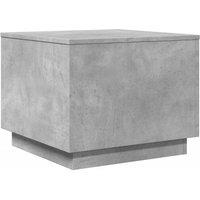 Berkfield Home Modern Coffee Table with LED Lights Concrete Grey 50x50x40 cm | Size: 50 x 50 x 40 cm
