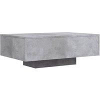 Berkfield Home Modern Coffee Table with LED Lights Concrete Grey 85x55x31 cm | Size: 85 x 55 x 31 cm