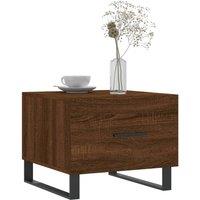 Berkfield Home Decorative Coffee Tables 2 pcs Brown Oak 50x50x40 cm Engineered Wood | Size: 50 x 50 x 40 cm