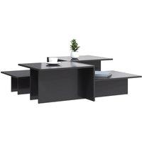 Berkfield Home Decorative Coffee Tables 2 pcs High Gloss Grey Engineered Wood