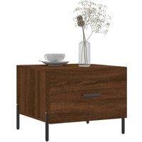 Berkfield Home Decorative Coffee Tables 2 pcs Brown Oak 50x50x40 cm Engineered Wood | Size: 50 x 50 x 40 cm