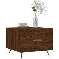 Berkfield Home Decorative Coffee Tables 2 pcs Brown Oak 50x50x40 cm Engineered Wood | Size: 50 x 50 x 40 cm