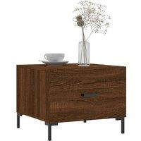 Berkfield Home Decorative Coffee Tables 2 pcs Brown Oak 50x50x40 cm Engineered Wood | Size: 50 x 50 x 40 cm