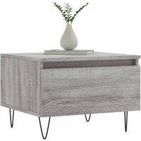 Berkfield Home Modern Coffee Tables 2 pcs Grey Sonoma 50x46x35 cm Engineered Wood | Size: 50 x 46 x 35 cm