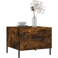 Berkfield Home Decorative Coffee Tables 2 pcs Smoked Oak 50x50x40 cm Engineered Wood in Brown | Size: 50 x 50 x 40 cm