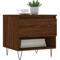 Berkfield Home Modern Coffee Tables 2 pcs Brown Oak 50x46x50 cm Engineered Wood | Size: 50 x 46 x 50 cm
