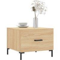 Berkfield Home Decorative Coffee Tables 2 pcs Sonoma Oak 50x50x40 cm Engineered Wood in Brown | Size: 50 x 50 x 40 cm