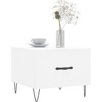 Berkfield Home Decorative Coffee Tables 2 pcs White 50x50x40 cm Engineered Wood | Size: 50 x 50 x 40 cm