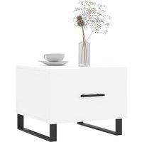 Berkfield Home Decorative Coffee Tables 2 pcs White 50x50x40 cm Engineered Wood | Size: 50 x 50 x 40 cm