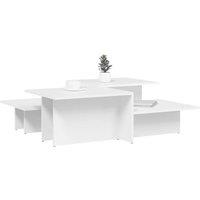 Berkfield Home Decorative Coffee Tables 2 pcs White Engineered Wood