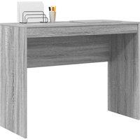 Berkfield Home Modern Computer Desk Grey sonoma MDF 100 x 40 x 76 cm Simple