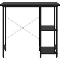 Berkfield Home Modern Computer Desk Black 80x40x72 cm MDF & Metal | Size: 80 x 40 x 72 cm