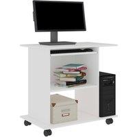 Berkfield Home Modern Computer Desk White 80x50x75 cm Engineered Wood | Size: 80 x 50 x 75 cm