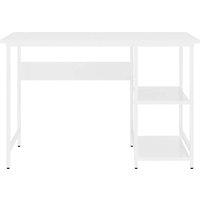 Berkfield Home Modern Computer Desk White 105x55x72 cm MDF & Metal | Size: 105 x 55 x 72 cm