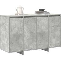 Berkfield Home Modern Concrete Grey Sideboard Concrete grey Engineered wood