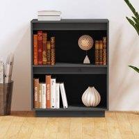 Berkfield Home Beautiful Console Cabinet Grey 60x34x75 cm Solid Wood Pine | Size: 60 x 34 x 75 cm