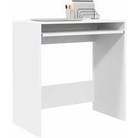 Berkfield Home White Computer Desk White Engineered wood Compact Organizers