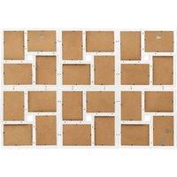 Berkfield Home Modern Collage Photo Frame for 24x(13x18 cm) Picture White MDF | Size: 13x18 cm