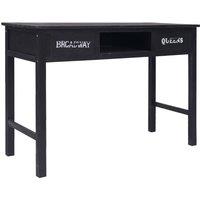 Berkfield Home Elegant Console Table Black 110x45x76 cm Wood | Size: 110 x 45 x 76 cm