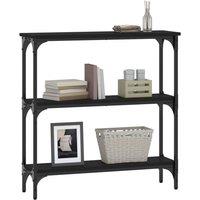Berkfield Home Decorative Console Table Black 75x22.5x75 cm Engineered Wood