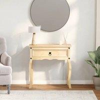 Berkfield Home Beautiful Console Table Corona 73x35x73 cm Solid Wood Pine in Light Tan | Size: 73 x 35 x 73 cm