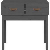 Berkfield Home Beautiful Console Table Grey 76.5x40x75 cm Solid Wood Pine