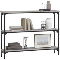 Berkfield Home Decorative Console Table Grey Sonoma 100x22.5x75 cm Engineered Wood