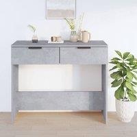 Berkfield Home Decorative Console Table Concrete Grey 90x36x75 cm Engineered Wood | Size: 90 x 36 x 75 cm