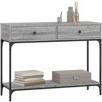 Berkfield Home Decorative Console Table Grey Sonoma 100x34.5x75 cm Engineered Wood