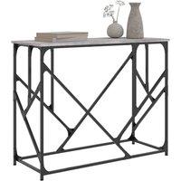 Berkfield Home Decorative Console Table Grey Sonoma 100x40x80 cm Engineered Wood | Size: 100 x 40 x 80 cm