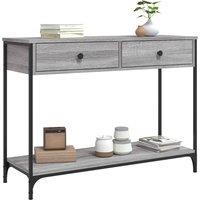 Berkfield Home Decorative Console Table Grey Sonoma 100x34.5x75 cm Engineered Wood