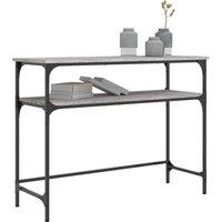 Berkfield Home Decorative Console Table Grey Sonoma 100x35.5x75 cm Engineered Wood