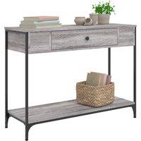 Berkfield Home Decorative Console Table Grey Sonoma 100x34.5x75 cm Engineered Wood