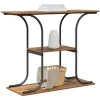 Berkfield Home Modern Console Table Old wood 101 x 35 x 80.5 cm Engineered wood in Brown