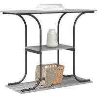 Berkfield Home Modern Console Table Grey sonoma 101 x 35 x 80.5 cm Engineered wood