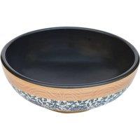 Berkfield Home Durable Countertop Basin Multicolour Round 41x14 cm Ceramic | Size: 41x14 cm