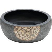 Berkfield Home Durable Countertop Basin Black & Brown Round 41x14 cm Ceramic | Size: 41x14 cm