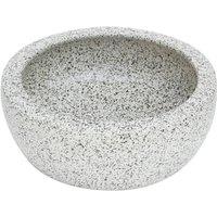 Berkfield Home Durable Countertop Basin Grey Round 41x14 cm Ceramic | Size: 41x14 cm