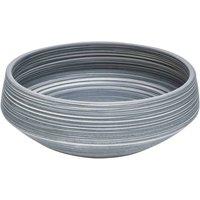 Berkfield Home Durable Countertop Basin Grey Round 41x14 cm Ceramic | Size: 41x14 cm