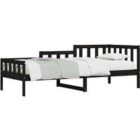 Berkfield Home Beautiful Day Bed Black 80x200 cm Solid Wood Pine