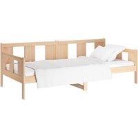 Berkfield Home Beautiful Day Bed Solid Wood Pine 80x200 cm in Light Brown