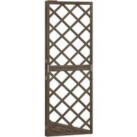 Berkfield Home Sturdy Corner Trellis Grey 50x50x145 cm Solid Fir Wood | Size: 50 x 50 x 145 cm