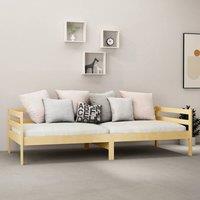 Berkfield Home Sturdy Day Bed Solid Pinewood 90x200 cm in Light Brown
