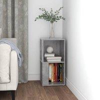 Berkfield Home Decorative Corner Cabinet Concrete Grey 33x33x67 cm Engineered Wood | Size: 33 x 33 x 67 cm