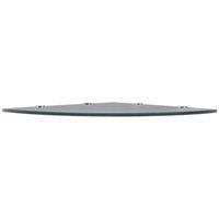 Berkfield Home Durable Corner Shelf with Chrome Supports Glass Black 45x45 cm
